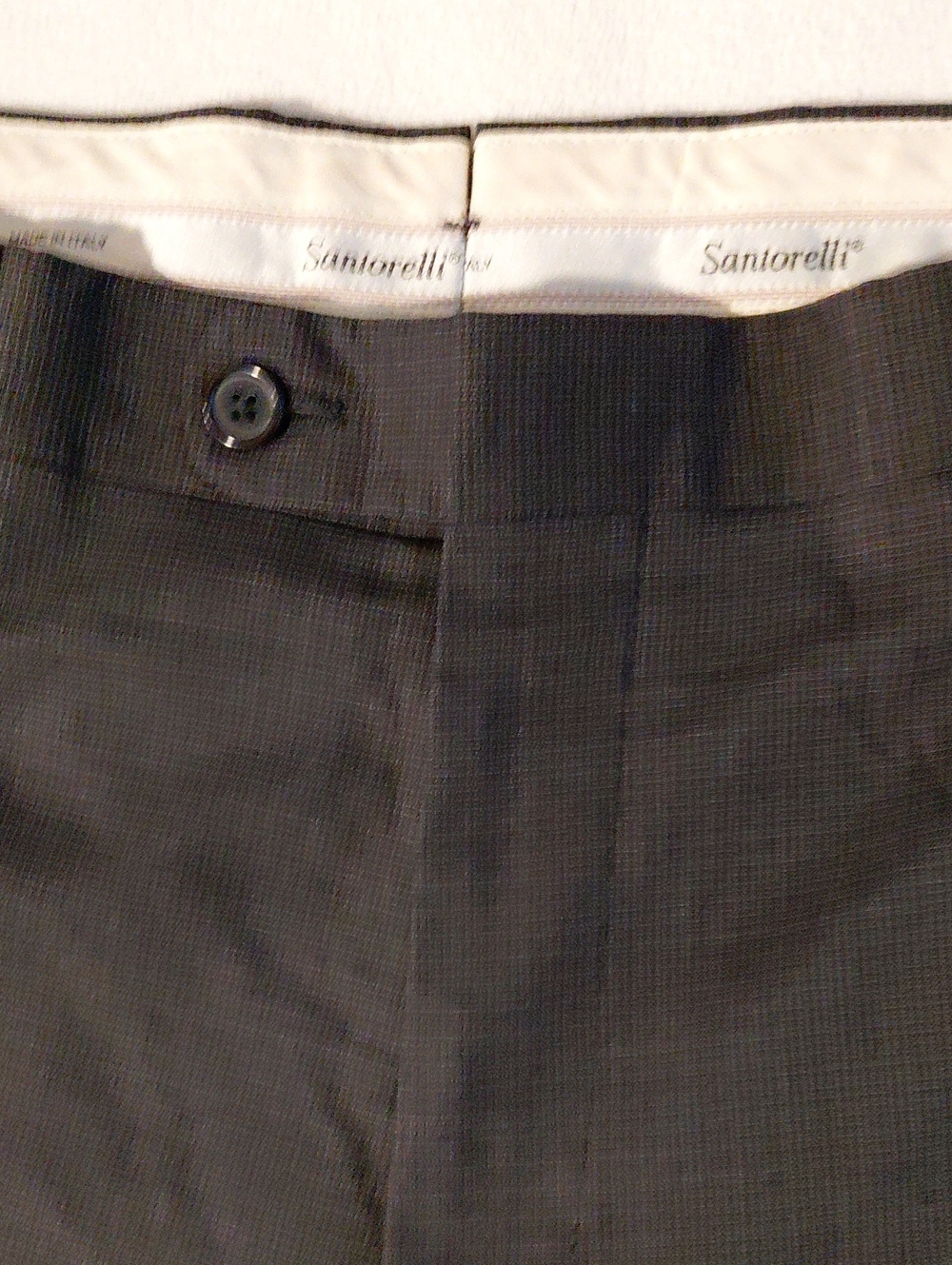 Santorelli Men's Flat-Front Dress Shorts in Charcoal Gray
